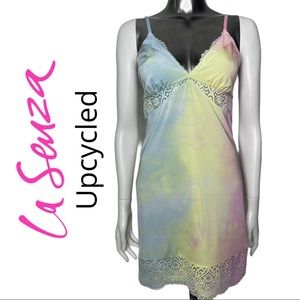 La Senza Upcycled Nightie Tie Dye Slip